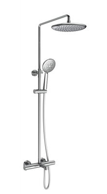 Zinc Handle Robust Copper Construction Thermostatic Mixer Shower With Rain Head
