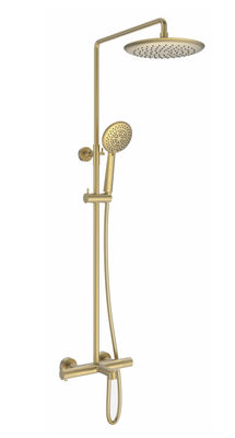 Zinc Handle Hand Shower Mixer Set Adjustable Thermostatic Shower Soap Scum Resistance