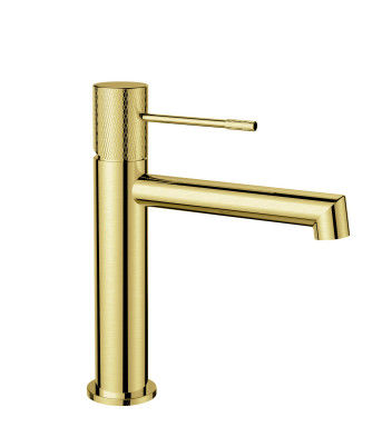 Chrome Surface Finishing Basin Mixer Faucet Gold Basin Mixer Tap Water Flow Control