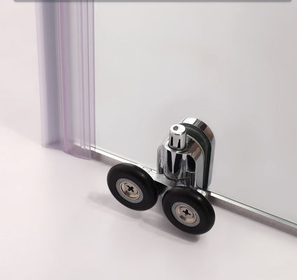 Aluminum Frame Foldable Glass Shower Screen For Bath,double sliding door