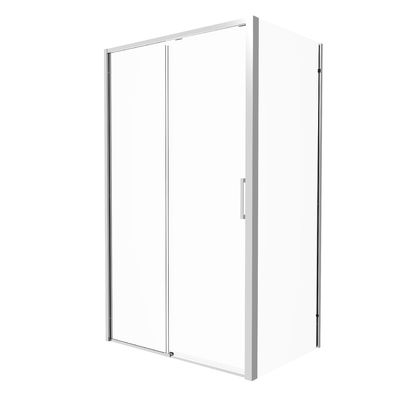 Aluminum,Bathroom Shower Room, Square Shape,sliding door with side panel
