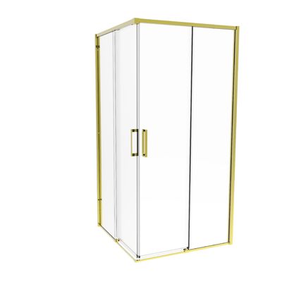 Aluminum Alloy Frame， Bathroom Shower Room ，Titanium Brushed Color，Sliding Door