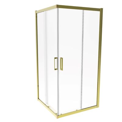 Aluminum ,  Titanium Brushed Color ,Folding Sligding Door，Bathroom Shower Room