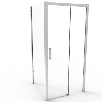 Aluminum, Mirrorlight Color,Bathroom Shower Room,Sliding Door With Side Panel