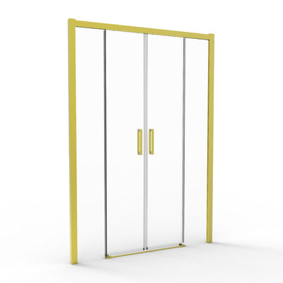 Aluminum, Titanium Brushed Color, Screen Sliding Door,Bathroom Shower Room