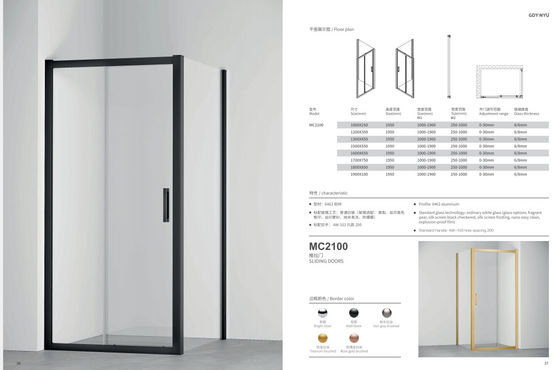 Corner  Sliding Door Available In Shower Door & Bathscreen, Aluminum
