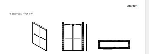 304 Stainless Steel, Bathroom Shower Room,Double Sliding Door
