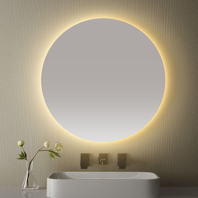 Customizable Functions Smart LED Bathroom Mirror Dual-Touch Control 3000K~6000K