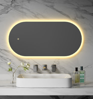 Dual-Touch Control Smart LED Bathroom Mirror With Anti-Fog Function Stepless Dimming