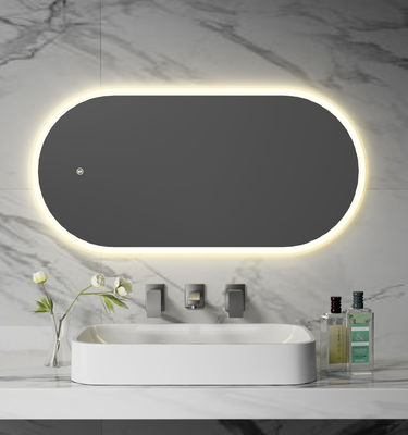 Dual-Touch Control Smart LED Bathroom Mirror With Anti-Fog Function Stepless Dimming