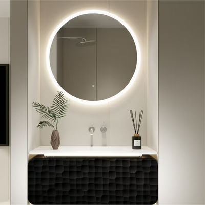 Modern Smart LED Bathroom Mirror With Temperature Sensor And Lighting Modern Bathroom Waterproof Storage Cabinet