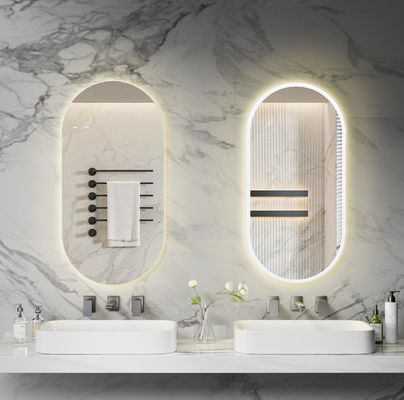 Dual-Touch Control Smart LED Bathroom Mirror With Anti-Fog Function Stepless Dimming
