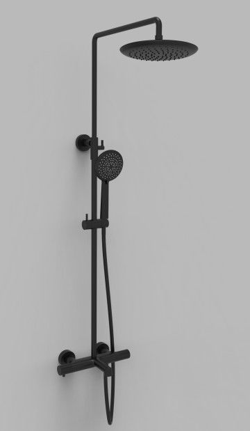 Wall Mounted Hand Shower Mixer Set ABS Plastic Thermostatic Showerhead