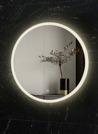 Hidden Frame Electric Bathroom Round Backlit Mirrors 600X600mm 800X800mm 900X900mm