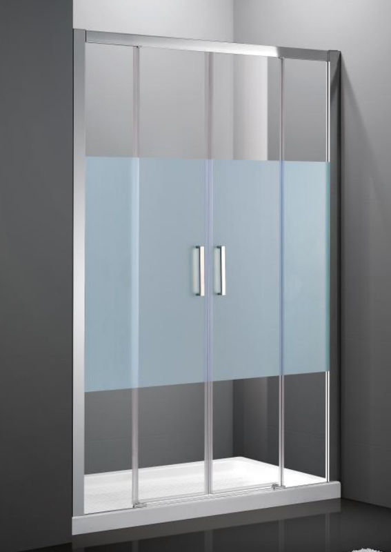 Glass Bathroom Shower Room， Folding Shower Screen With Aluminum Frame