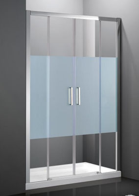 Glass Bathroom Shower Room， Folding Shower Screen With Aluminum Frame